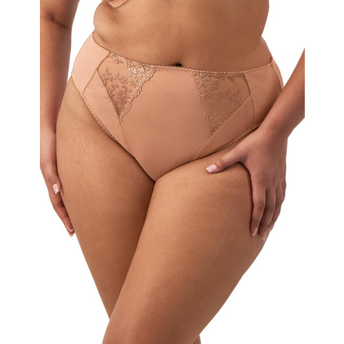 Elomi Zarla High Leg Brief - Cafe Au Lait