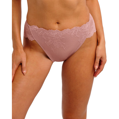 Wacoal Vivid Attraction High Leg Brief - Woodrose