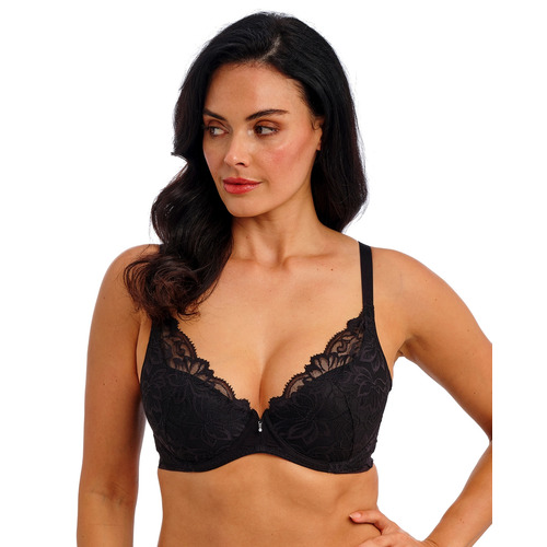 Wacoal Abellia Underwired Plunge Bra - Black