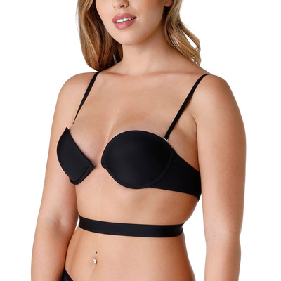 Wonderbra Ultimate Silhouette Plunge Bra - Black - 34C