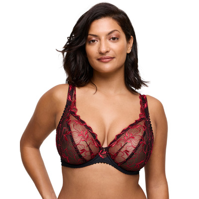 Prima Donna Springdale Plunge Bra - Black Rose