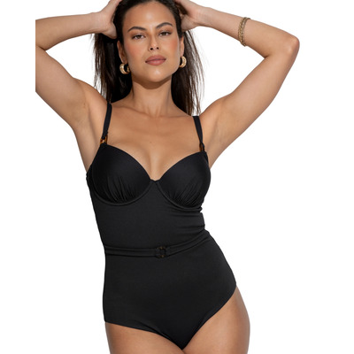 Pour Moi Hawaii Underwired Lightly Padded Swimsuit - Black
