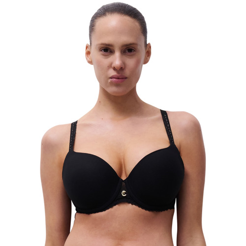 Chantelle Romance Covering T-Shirt Bra - Black