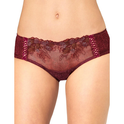 Triumph Sublime Florale Hipster Brief - Bordeaux