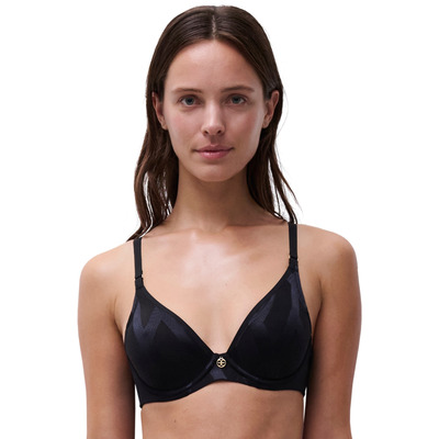 Chantelle Glaze Plunge T-Shirt Bra - Black