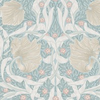 William Morris At Home Pimpernel Wallpaper Ocean 140507