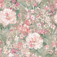 Laura Ashley Mayville Wallpaper Hedgerow Green 140328