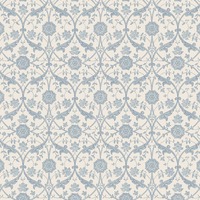 Laura Ashley Endale Trellis Wallpaper Newport Blue 143324