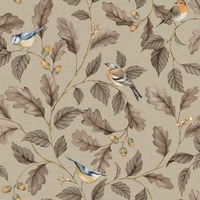 Oakleigh Trail Wallpaper Taupe Crown M1884