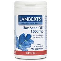 Image of LAMBERTS Flax Seed Oil - 90 x 1000mg Capsules