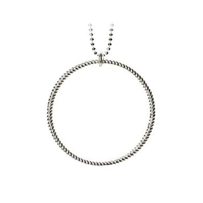 PERNILLE CORYDON Big Twisted Necklace Silver