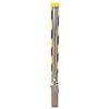 Image of Autolok Removable Padlockable Round Parking Post - Yellow/Black and Gold