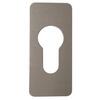 Image of Souber EE2 Small Stick On Euro Escutcheon - Satin Stainless Steel (SSS)