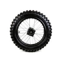 Image of Pit Bike 14" Rear Wheel and Tyre Black