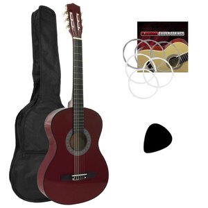 Tiger Childrens 1 2 Size Classical Guitar Package Red