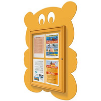 Image of Fun Poster Case Teddy 4xA4 Yellow