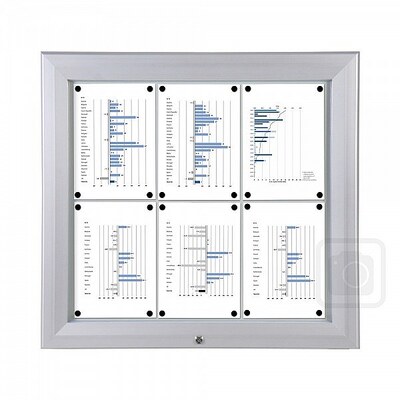 IP56 Outdoor Lockable Whiteboard