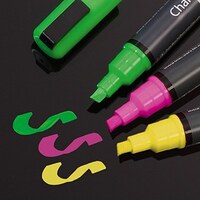 Image of Sigel Neon Chalk Markers Pack of 3 Assorted