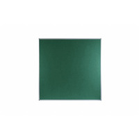 Image of Boards Direct Felt Noticeboard Aluminium Frame 1200 x 1200mm GREEN