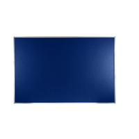 Image of Boards Direct Felt Noticeboard Aluminium Frame 1800 x 1200mm BLUE