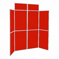 Image of 8 Panel Folding Display Stand 8 Colours Available!