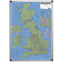 Image of Magnetic Drywipe British Isles Sales & Marketing Map