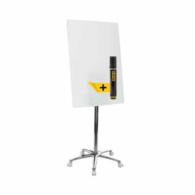 Bi-Office Magnetic Glass Mobile Easel
