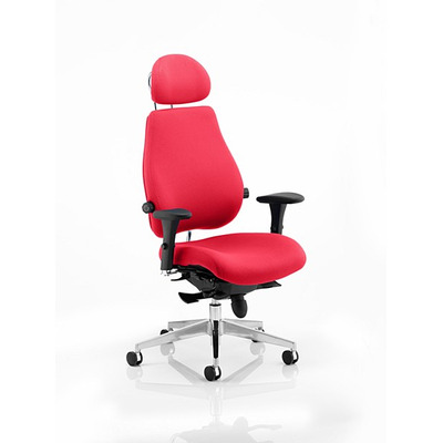 Chiro Plus 'Ultimate' Posture Chair Bergamot Cherry Fabric