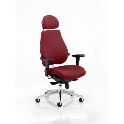 Chiro Plus 'Ultimate' Posture Chair Ginseng Chilli Fabric