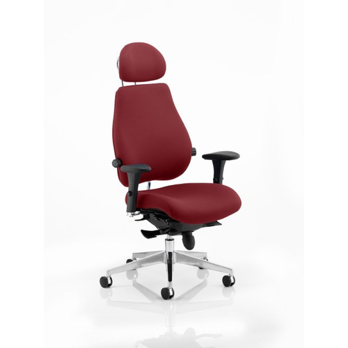 Chiro Plus 'Ultimate' Posture Chair Ginseng Chilli Fabric