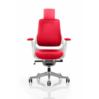 Image of Zure Executive Chair with Headrest Bergamot Cherry Fabric