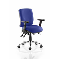 Image of Chiro Medium Back Task Chair Stevia Blue fabric