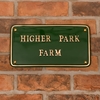 Image of Brass Rectangle House Sign 30 x 17.5cm