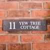Image of Smooth Slate House Sign - 40.5 x 10cm