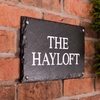 Image of Rustic Slate House Sign - 2 line 35.5 x 20cm