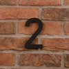 Image of 15cm Tall Laser Cut Acrylic House Number 2