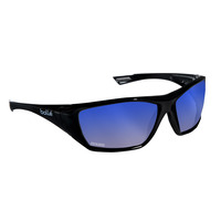 Image of Bolle Hustler Blue Flash Polarized Safety Glasses
