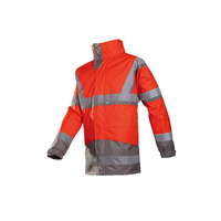 Image of Siopor Ultra 401 Powell Red High Vis Jacket with Softshell