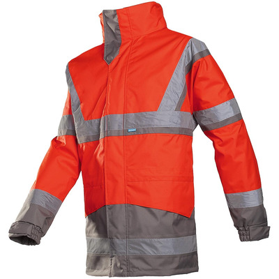 Siopor Ultra 401 Powell Red High Vis Jacket with Softshell