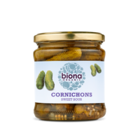 Biona Organic Cornichons With Dill & Mustard Seeds 330g