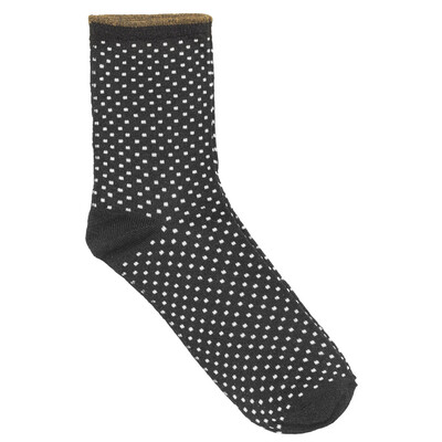 Dina Small Dots Socks - Black