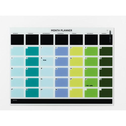Naga Magnetic Glass Month Planner 120 x 90cm