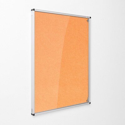 Eco-Colour Resist-a-Flame Tamperproof Noticeboard 1200 x 900mm ORANGE