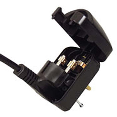 13 Amp Plug to European Schuko Clip On Adaptor