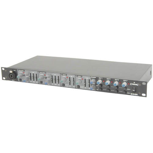 Citronic 4 Zone 4 Channel Audio Mixer Mic and Line Inputs with EQ