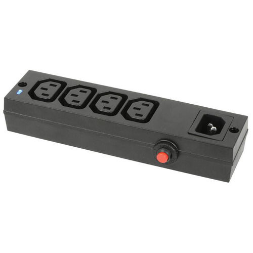 IEC Power Distribution Breakout Block - 4 Gang With Breaker