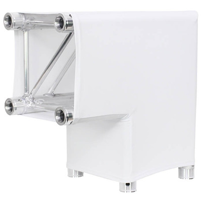 White Sleeve for Quatro 290 Truss 2 Way 90 Degree Corner