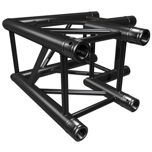 Black Quad Trussing 290 2 Way corner 90 Degree Prolyte H30 Compatible