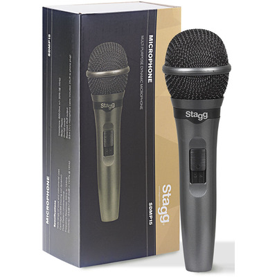 Stagg SDMP15 Dynamic Microphone and Cable