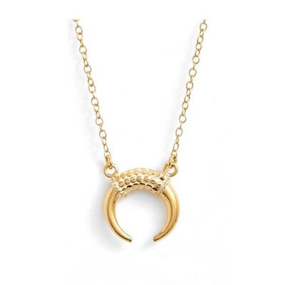 Horn Necklace - Gold